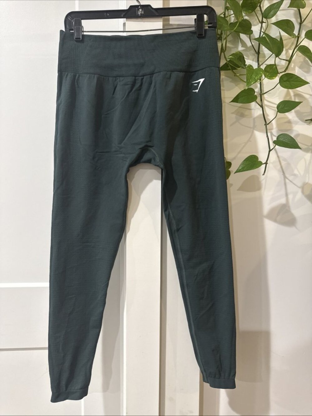 GYMSHARK Vital Seamless Leggings Green Womens Size Extra Large Body Fit - LN